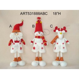 Wholesale Standing Santa Snowman and Moose Christmas Decoration Giftcrafts