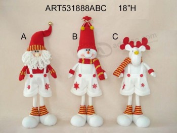 Wholesale Standing Santa Snowman and Moose Christmas Decoration Giftcrafts
