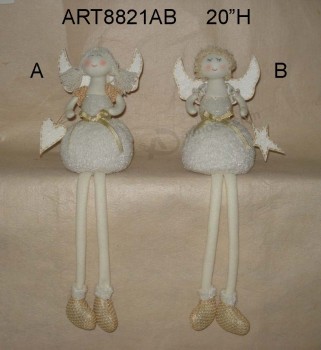 All'ingrosso dangle legged holiday decoration angel-2assorted