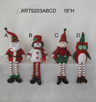 卸売ポンポン脚のクリスマスの装飾の贈り物-4asst