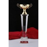 Hoog-Grade crystal cup prijs trofee model creatieve metalen trofee