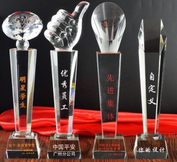Wholesale Crystal Cup Prize Trophy Model Creative Metal Trophy with high quality