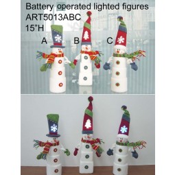 Wholesale Lighted up Christmas Decoration Marshmallow Snowman