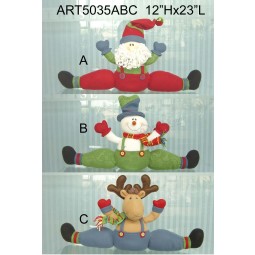 Wholesale Santa, Snowman and Moose Doorstopper Christmas Decoration Gift