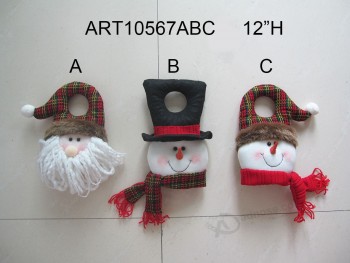 Wholesale Christmas Home Decoration Santa Snowman  Doorknob