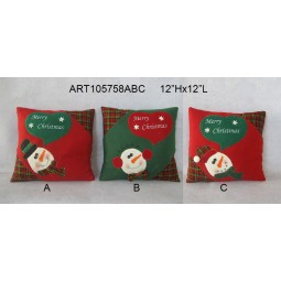 Wholesale Merry Christmas Home Decoration Snowman Cushion-3assorted
