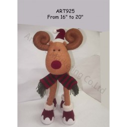 Wholesale Fleece Expandable Candy Reindeer Christmas Decoration Gift