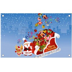 Custom Christmas vinyl flex banner media best price christmas decorations