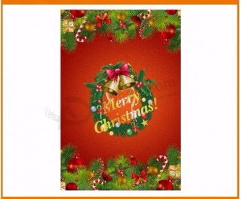 Wholesale customized benst quality Christmas Garden Flag christmas decorations with high quality and any size