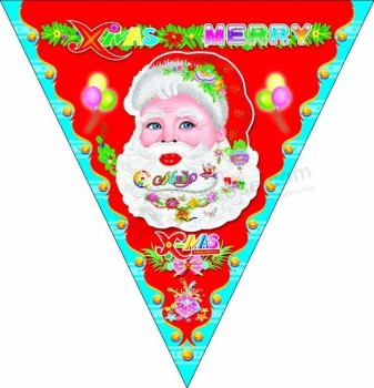 CoMMercio all'ingroSSo perSonalizzato di alta qualità di StaMpa pubblicità natale auto bandiera dEcorazioni natalizie