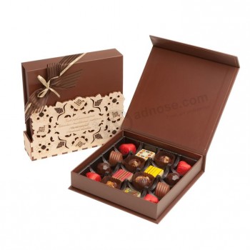 Caja de regalo de chocolate eMetrobalaje chocolate choc oScuro perSonalizado