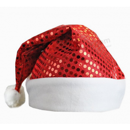 Boné de natal de alta qualidade, chapéu de papai noel, chapéu de natal para presente