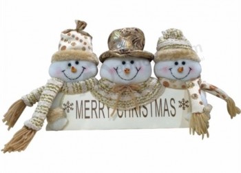 2017 дома висит снеговик украшения двери рождественский подарок праздник