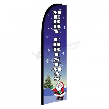 Customized Colourful flying christmas flags for advertising christmas decorations with your logo