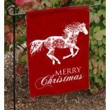 Bandera de jardín impresa aduana barata para la Navidad