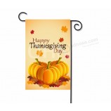 Custom High Quality Double Printed Thanksgiving day Garden Flag