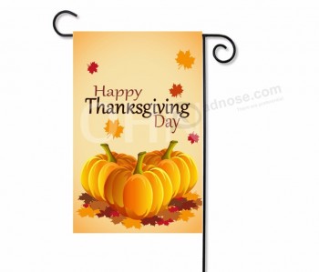Double Printed Thanksgiving day Garden Flag with high quality and any size