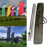 Customized Teardrop Advertising Beach Outdoor Free Standing Flagpole