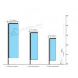 알루미늄으로 주문을 받아서 만들어진 고품질 옥외 광고 정연한 깃대를 도매 주문을 받아서 만들었다