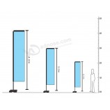 оптовое подгонянное высокое качество наружная реклама квадратный флагшток с стекловолокном