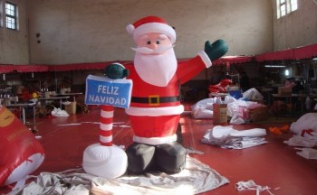 Groothandel aangepaSte hoge kwaliteit opblaaSbare Santa reclaMe opblaaSbare kerSt oude Man