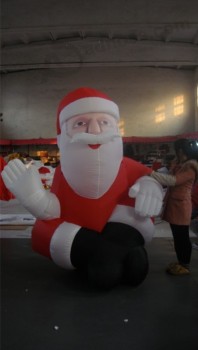 Advertising inflatable christmas old man for indicate direction with high quality and any size