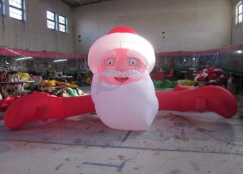 2017 custom good quality Christmas cartoon man inflatable santa claus