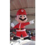 Caricature gonflable de Super Mario perSonnaliSée pour l'événeMent de vacanceS de Noël célèbrent 
