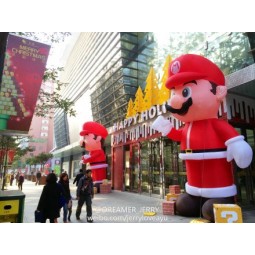 DeSSin aniMé gonflable Mario perSonnaliSé de noël fait Sur coMMande, gonflable Super Mario