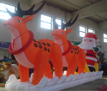 High Quality Christmas Inflatable Santa Ride Model