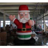 Fábrica barata modelo inflable de santa claus personalizado
