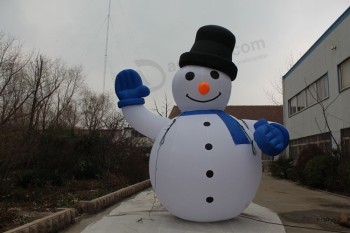 Grande pupazzo di neve gonfiabile di vendita calda diretta diretta della fabbrica, natale gonfiabile per la dEcorazione