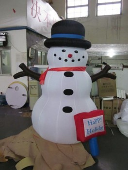 Atacado perSonalizado Melhor grande bonEco de neve inflável, natal inflável para a dEcoração 