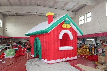 カスタマイズされたかなり屋外の膨張可能なクリスマスの家, /インフレータブルクリスマスキャビン/クリスマスの雪だるまの家