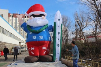 Advertising Outdoor Airblowing Christmas Inflatable Santa Claus for Christmas decoration