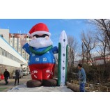 Publicidad Aireblowing al Airee libre navidad Santa clauS inflable para la d生态ración de la Navidad