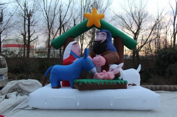 Customized christmas decoration inflatable goddess and Jesus the nativity story