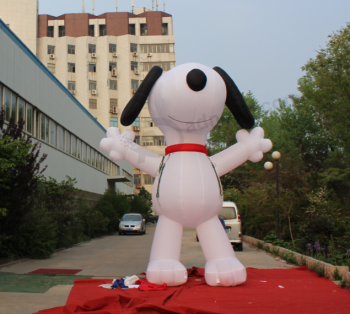 5M Snoopy de bande deSSinée gonflable de taille pour le MagaSin décoratif