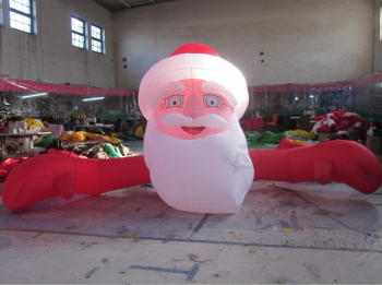 600D poliéSter grande inflable Santa para navidad