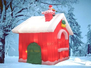 2017 custom new year exhibition inflatable Christmas Cottage