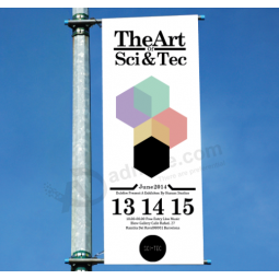 Colour Printing Street Pole Flag Banners With Low MOQ