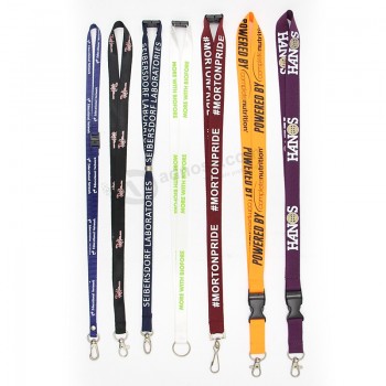 Promotional Sublimated Lanyard Printed Exhibition Lanyard With Id Badge Holder and your logo