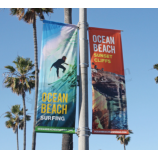 Straatpaal reclaMebanner rechthoekige banner op Maat