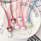 Cute 3D Cartoon Hot Multicolor Mixes Sports Lanyard for MP3/4 Cell Phone Cases Key Chain Team Neck Straps