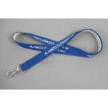 Custom carabiner lanyard with safety breakaway clip and your logo