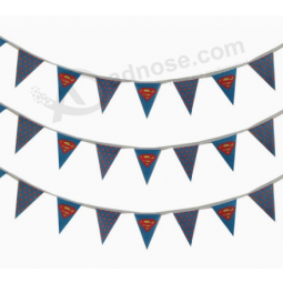 Wholesale custom printing decorative string flags