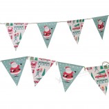 Multi Colored Small Pennant Flags Bunting For Christmas