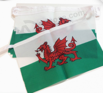 Cheap Wholesale Printed Welsh Bunting String Flag