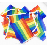 Custom Printing Rainbow Bunting Colourful String Flag