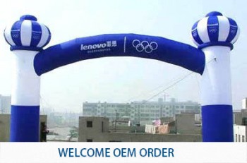 Custom 6*4M Inflatable arch advertising archway for sale with high quality and any size